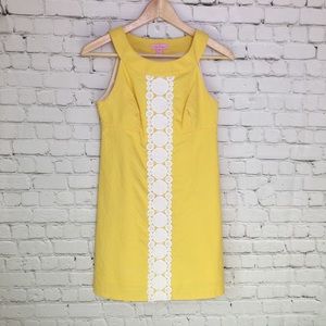 Yellow Lilly Pulitzer Jacqueline Shift Dress Sz 00